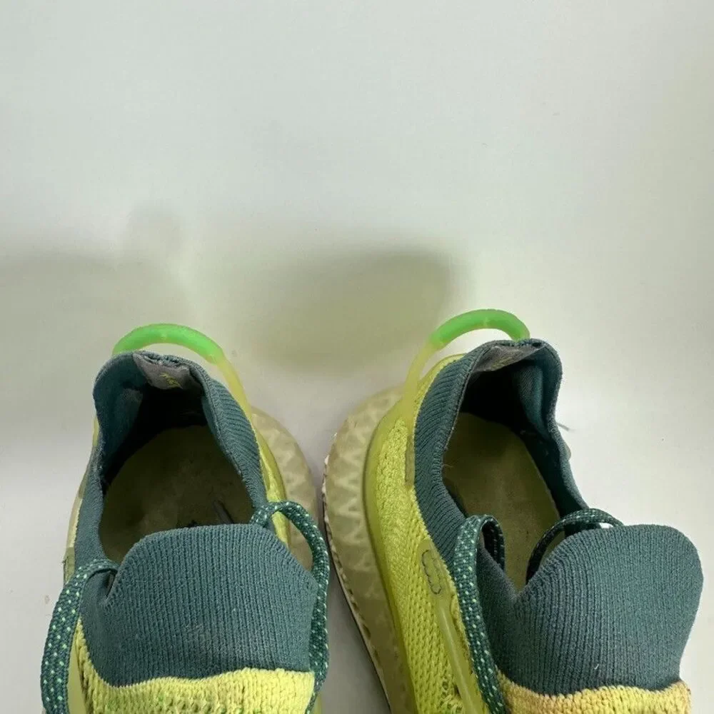 Adidas Fusio 4D Primeknit Frozen Yellow Shoes‎ Mens Size 9.5 Green Running